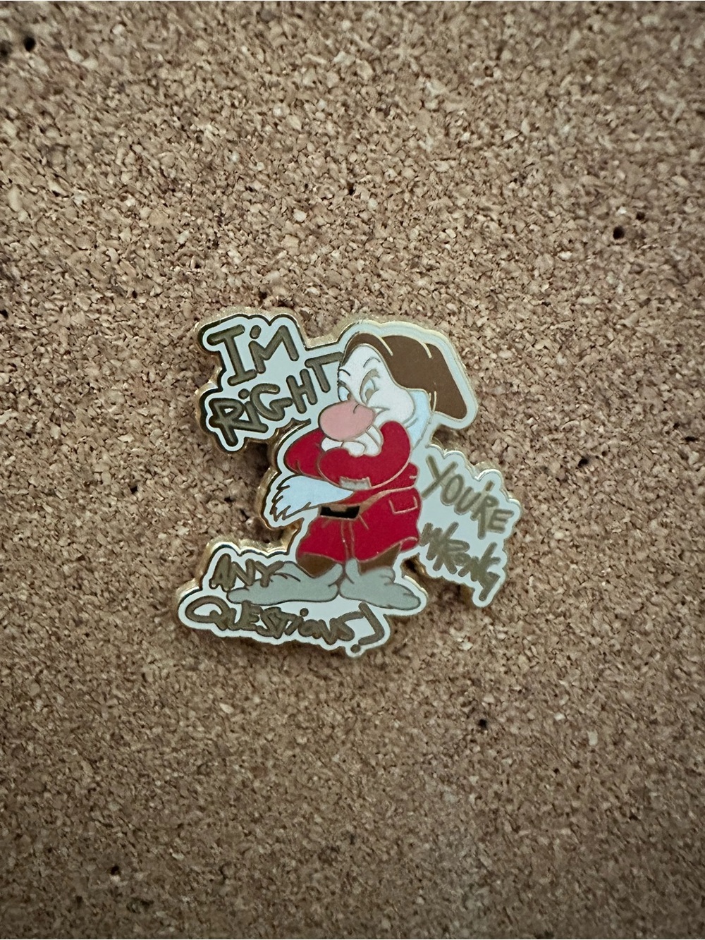 Grumpy official Disney pin Snow White & Seven Dwarves